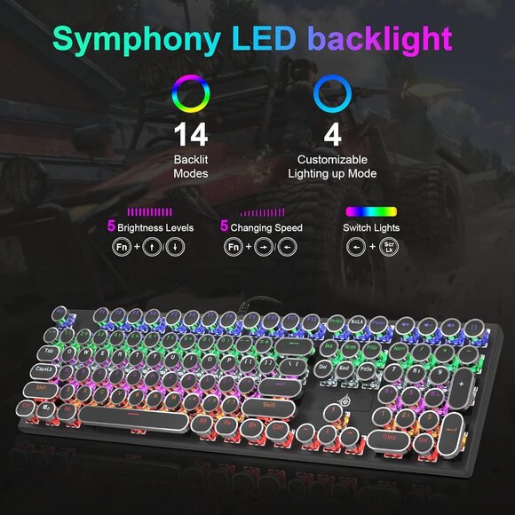 Mechanical Keyboard With Blue Switches - Picture 3 of 4